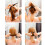 9Pcs Hair Bun for Party Use Assorted Color Easy Style 9