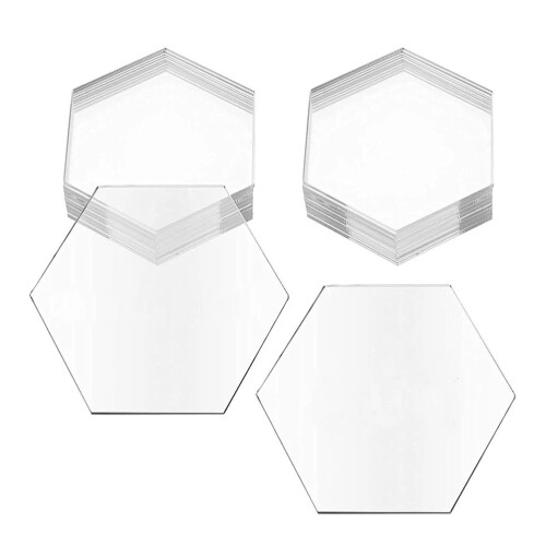 100Pièces -Places Hexagonaux En Clair Pour Événements 2