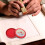 15Pcs Red Ink Pads Round Small Stamp Pads for Office Use DIY Projects 3