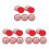 15Pcs Red Ink Pads Round Small Stamp Pads for Office Use DIY Projects 10