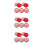 15Pcs Red Ink Pads Round Small Stamp Pads for Office Use DIY Projects 11