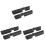 6Pcs Black Air Vent Covers for Car ABS Material Durable Self-Adhesive 3