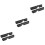 6Pcs Black Air Vent Covers for Car ABS Material Durable Self-Adhesive 5