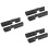 6Pcs Black Air Vent Covers for Car ABS Material Durable Self-Adhesive 6