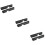 6Pcs Black Air Vent Covers for Car ABS Material Durable Self-Adhesive 9