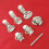 100pcs Diy Stainless Steel Shoe Clips Silver Flat 6