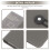 5Pcs Grey Cd Dvd Binder Bag Large Capacity Non-Woven Disc Storage 8