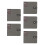 5Pcs Grey Cd Dvd Binder Bag Large Capacity Non-Woven Disc Storage 10