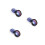 3Pcs Texture Eyeshadow Makeup Powder Shine 8