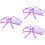 3Pièces Plateau Dessert Violet Style Halloween Multifonction 5