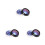 3Pcs Texture Eyeshadow Makeup Powder Shine 10