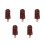 5Pcs Coffee Plush Ice Cream Pillows Soft Decorative Cushions for Home 7