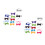 40Pcs Assorted Color Adjustable Bow Ties for Men Polyester Party Wear 7