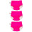 3Pièces Pantalons Natation Bébé Imperméables Rosy Polyester 1