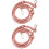 2Pcs PU Replacement Bag Straps Pink Golden Adjustable 5