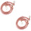 2Pcs PU Replacement Bag Straps Pink Golden Adjustable 6