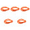 5Pcs Durable Sponge Cable Tubes Orange Derailleur Housing for Bikes 5