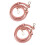 2Pcs PU Replacement Bag Straps Pink Golden Adjustable 7