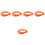 5Pcs Durable Sponge Cable Tubes Orange Derailleur Housing for Bikes 6