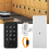 Password Keypad Cabinet Lock, Electronic Keyless Lock With Multi-Unlock Support Waterproof Exterior Touch Screen Interface Low Battery Indicator 6
