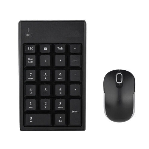 Plug And Play Numeric Keypad Wireless Number Pads2.4GHz Portable Mute Ergonomic Design Touch Comfortable Power Saving Multi Compatibility 2