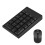 Plug And Play Numeric Keypad Wireless Number Pads2.4GHz Portable Mute Ergonomic Design Touch Comfortable Power Saving Multi Compatibility 6