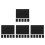 Stickers Route Papier Noir Pour Diorama Trains Miniatures 6