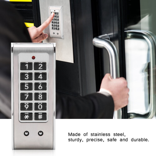 RFID Password Lock With Digital Keypad Keyless Entry Door Lock System Stainless Steel Electronic Deadbolt Auto Lock Function Security Lock For Smart 2