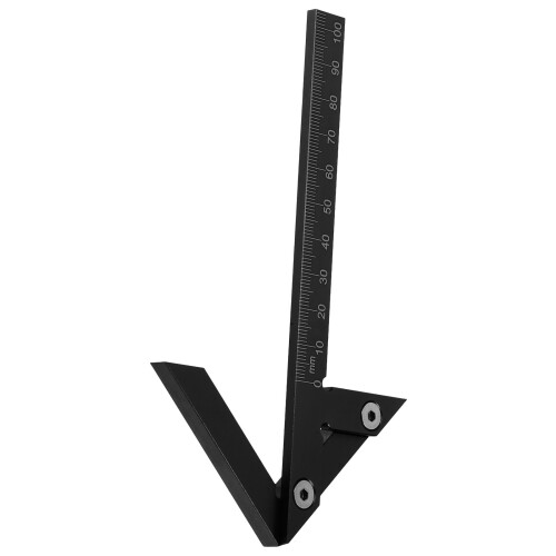 4Pièces Bois Aluminium Pour Marquage Précis Noir 1