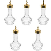5St Decoratieve Gouden Glazen Bittersflessen Voor Cocktails En Bar