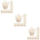 600Pcs White Decorative Cake Cups Nonstick Baking Liners for Party 9