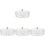 4Pièces Plateau Snack Transparent Grande Pour 1