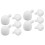 10Pièces Inserts Bulles Tpr Pour Jouets À Presser Sensory DIY 5