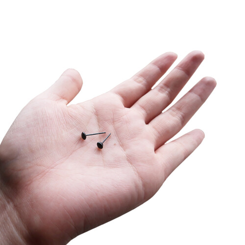 200Paren DIY Plastic Poppenogen Zwart, Voor Knutselprojecten 1