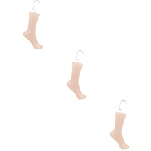 3Pièces Présentoir Pied Beige Plastique Pour Chaussures Et Chaussettes
