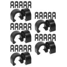 200Pièces Clips C En Noir Pour Câbles De Guide