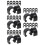 200Pièces Clips C En Noir Pour Câbles De Guide 1