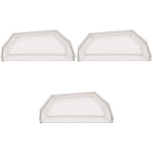 3Stk PVC Dachrinnen Endkappen Weiß Für Wasserablauf Und Schutz