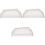 3Pièces Bouchons D'extrémité Gouttière PVC Blancs Anti- 1