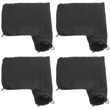 4Pièces Sacs De Collecte Pour Sciage Scie Multifonction En Tissu Noir