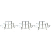 3Pièces Support Gâteau Transparent Multi-Usage Pour