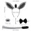 2Ensembles Ensemble Costume Âne Gris Tissu Accessoires Queue Nez 2