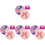 4Pièces Décorations Fleurs Violet Durable Et 1