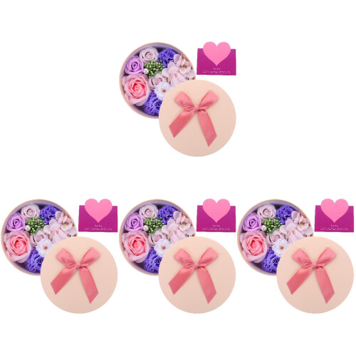 4Pièces Décorations Fleurs Violet Durable Et