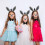 2Ensembles Ensemble Costume Âne Gris Tissu Accessoires Queue Nez 5