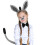 2Ensembles Ensemble Costume Âne Gris Tissu Accessoires Queue Nez 7