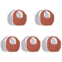 10Pièces Bavoirs Bébé Absorbants Coton Résistants Multi-