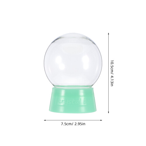 24Pcs Empty Plastic Snow Globes DIY Kit Clear Ball for Unique Decor 1