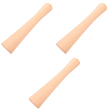 3Pièces Pilons En Bois Khaki Pour Cuisine Ergonomiques Polyvalents