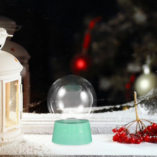 24Pcs Empty Plastic Snow Globes DIY Kit Clear Ball for Unique Decor 2